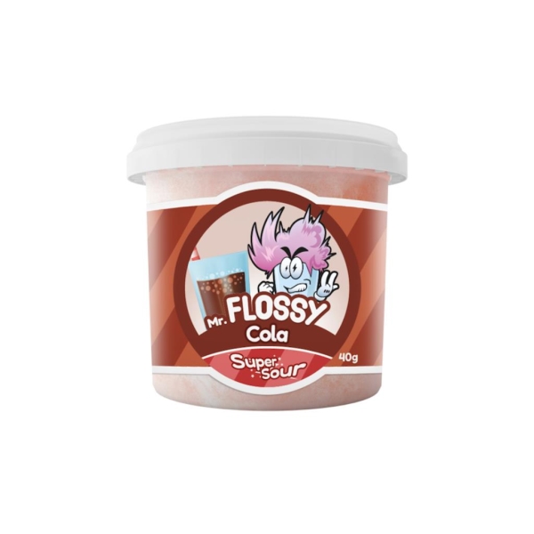 Mr Flossy Cotton Candy Sour Cola 40 gr x 12 pc