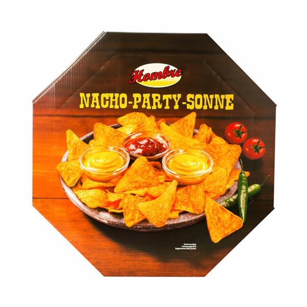 Blad Hombre Nacho-Party-Sonne met 3 sauzen (2 kazen en 1 salsa) x 10 pc (karton)