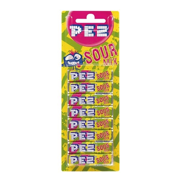 Pez refill Sour 6-pack 51 gr x 18 st