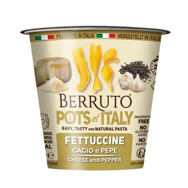 Pasta Berruto - Fettucine Cacio e Pepe 70 gr x 8 st