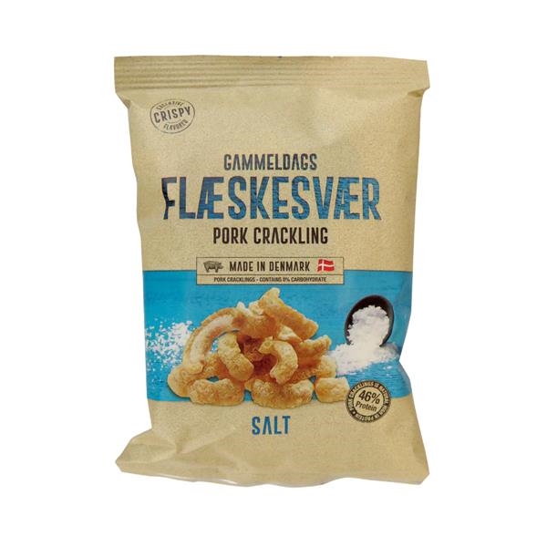 Crispy Pork Crackling Salt 75 gr x 21 st
