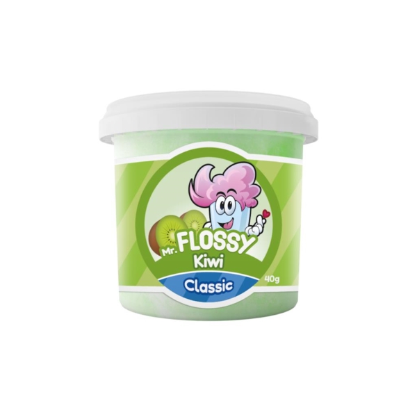 Mr Flossy Cotton Candy Classic Kiwi 40 gr x 12 st