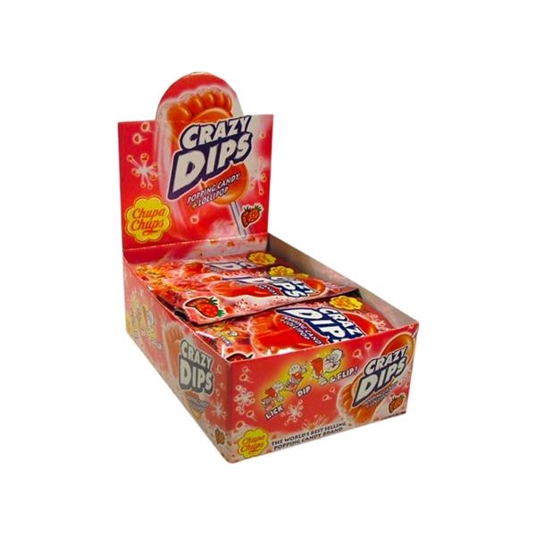 Crazy dips strawberry 16 gr x 24 st