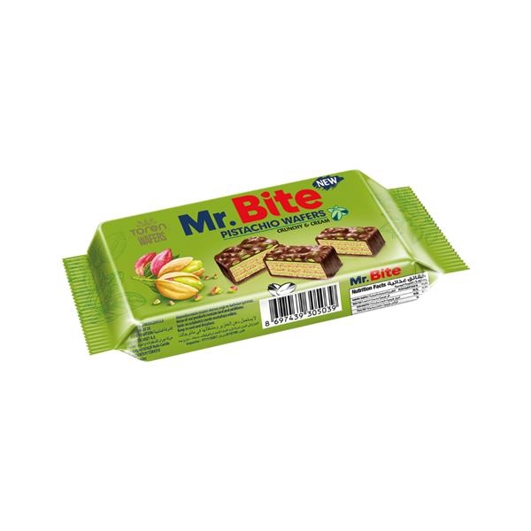 Mr Bite Pistachio Wafer 32 gr x 24 pc